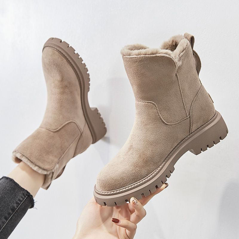 Women's ankle boots with a low, square heel and soft lining - J&B; - 7 - Elvaroza.com