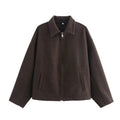 Casual women's jacket with a relaxed fit and a zipper - J&B; - 5 - Elvaroza.com