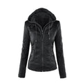 Women's hooded jacket with a zipper and a structured fit - J&B; - 2 - Elvaroza.com