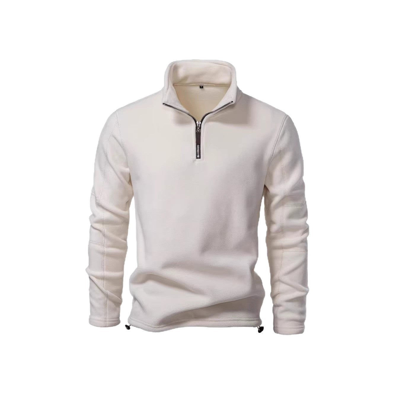 Men's jacket with a half-zip, fleece lining, and stand-up collar - J&B; - 10 - Elvaroza.com
