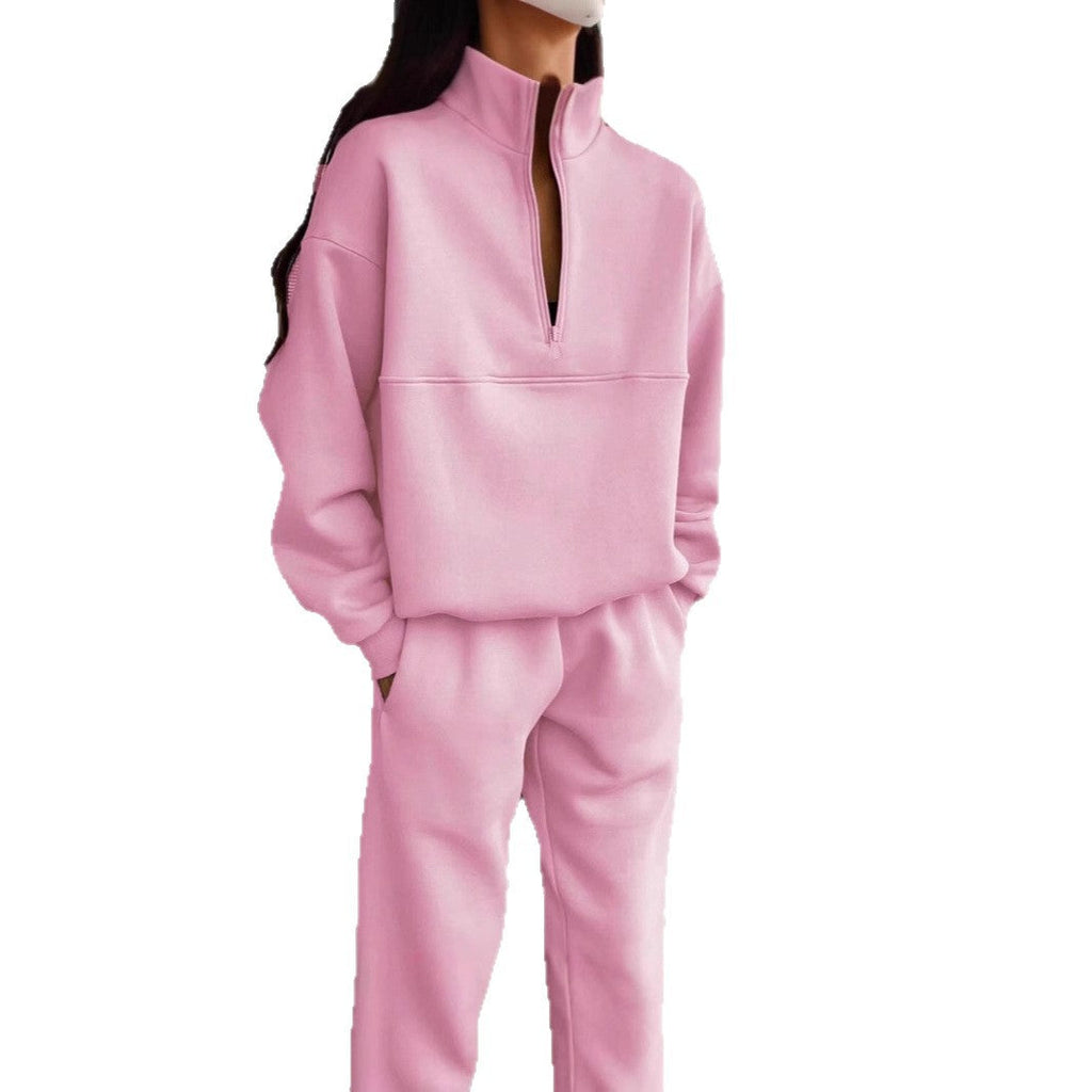 Two-piece women's set with a zipper and an oversized fit - J&B; - 5 - Elvaroza.com