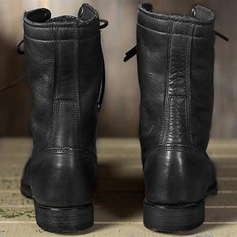 Women's calf-high lace-up boots with a cozy fleece cuff - J&B; - 4 - Elvaroza.com