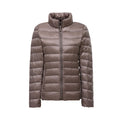 Lightweight Women's Down Jacket with Quilted Pattern and Fitted Silhouette - J&B; - 3 - Elvaroza.com