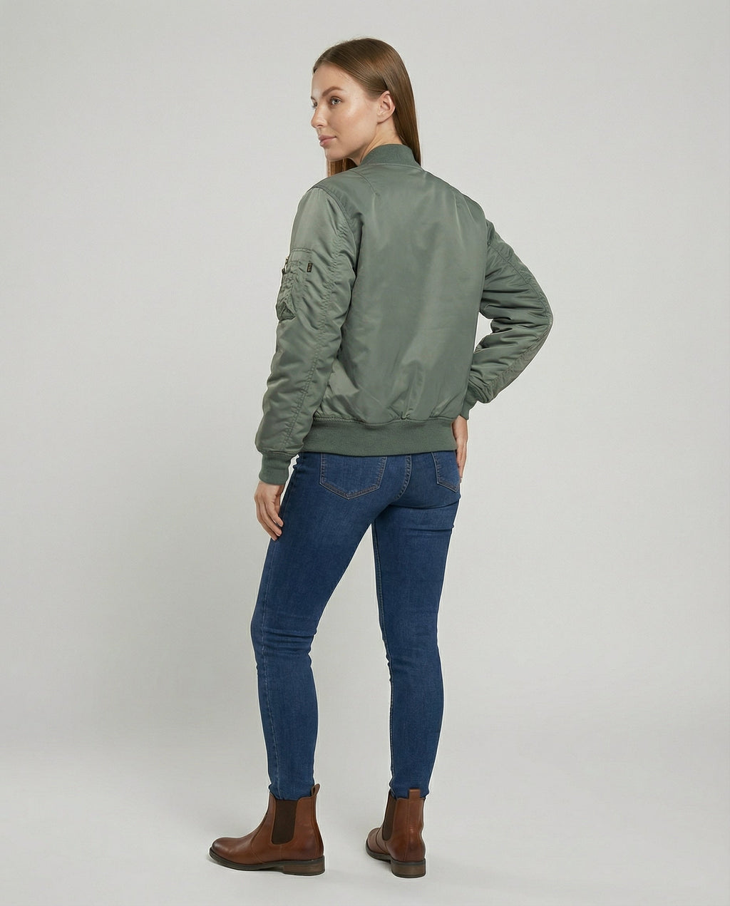 Women's Bomber Jacket – Relaxed Fit with Practical Pockets - J&B; - 4 - Elvaroza.com