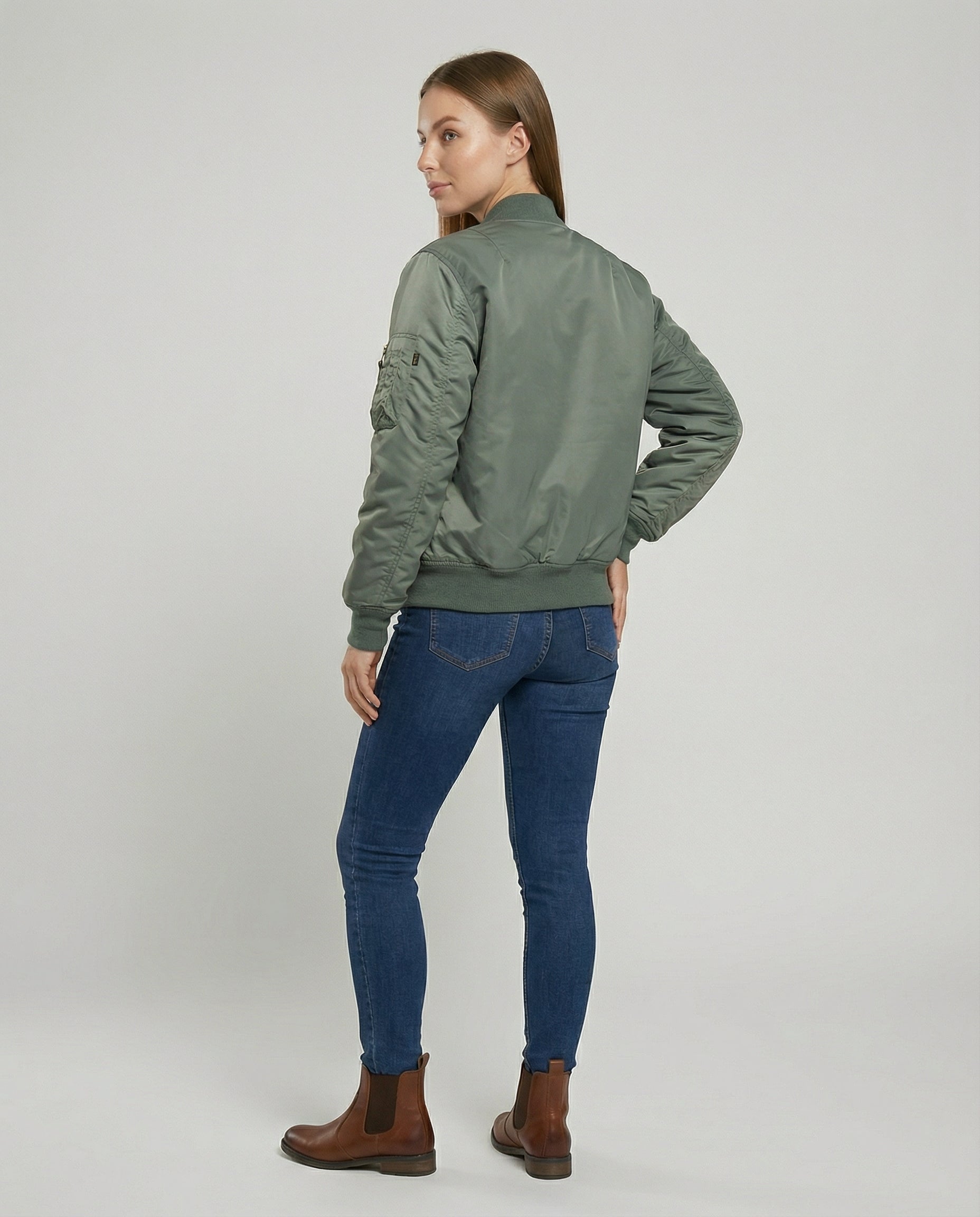 Women's Bomber Jacket – Relaxed Fit with Practical Pockets - J&B; - 4 - Elvaroza.com