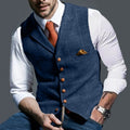 Men's vest with a fitted cut and stylish details - J&B; - 2 - Elvaroza.com