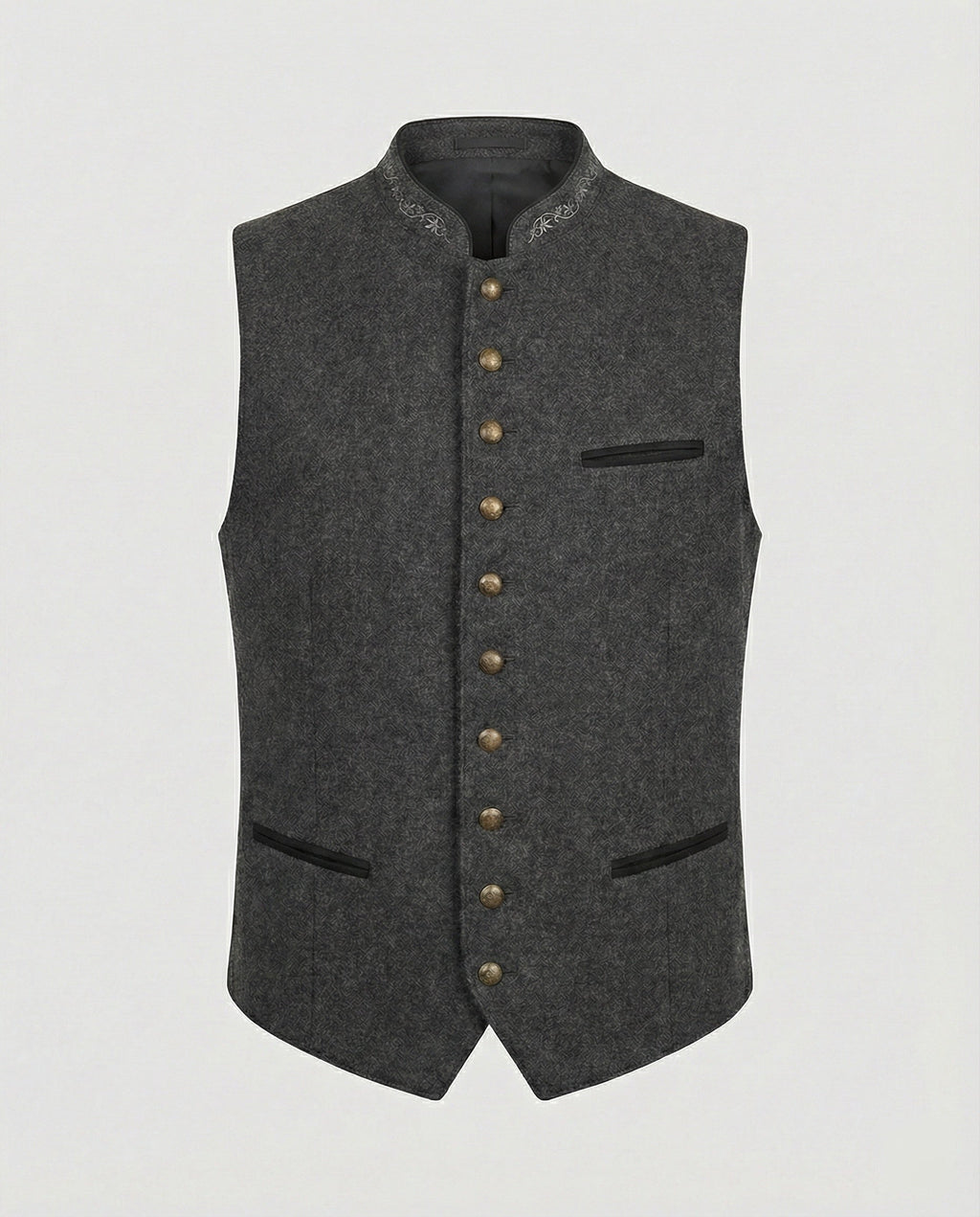Traditional-style men's vest with a fitted cut - J&B; - 3 - Elvaroza.com