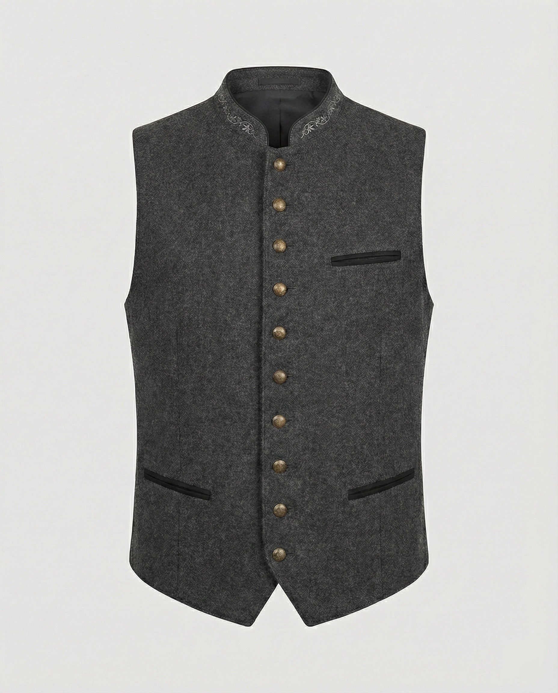 Traditional-style men's vest with a fitted cut - J&B; - 3 - Elvaroza.com