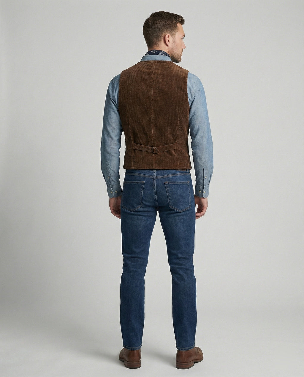 Classic Men's Corduroy Vest with Pockets - J&B; - 4 - Elvaroza.com
