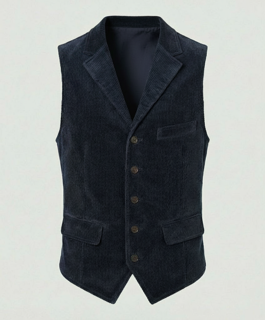 Classic Men's Corduroy Vest with Pockets - J&B; - 7 - Elvaroza.com
