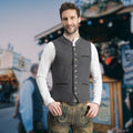 Men's vest with button placket and fitted cut - J&B; - 1 - Elvaroza.com