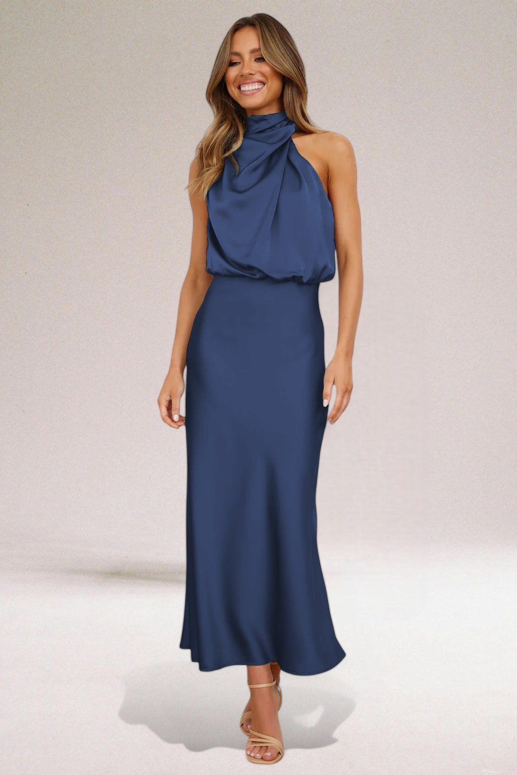 Olivia – Women Elegant Halter Neck Dress - Image 4
