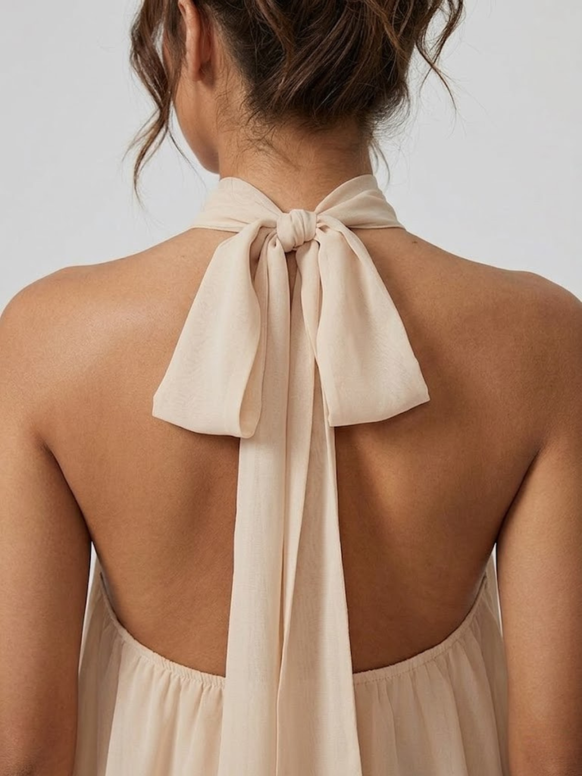 Verena – Flowy Halter with High Neck Dress - Image 5