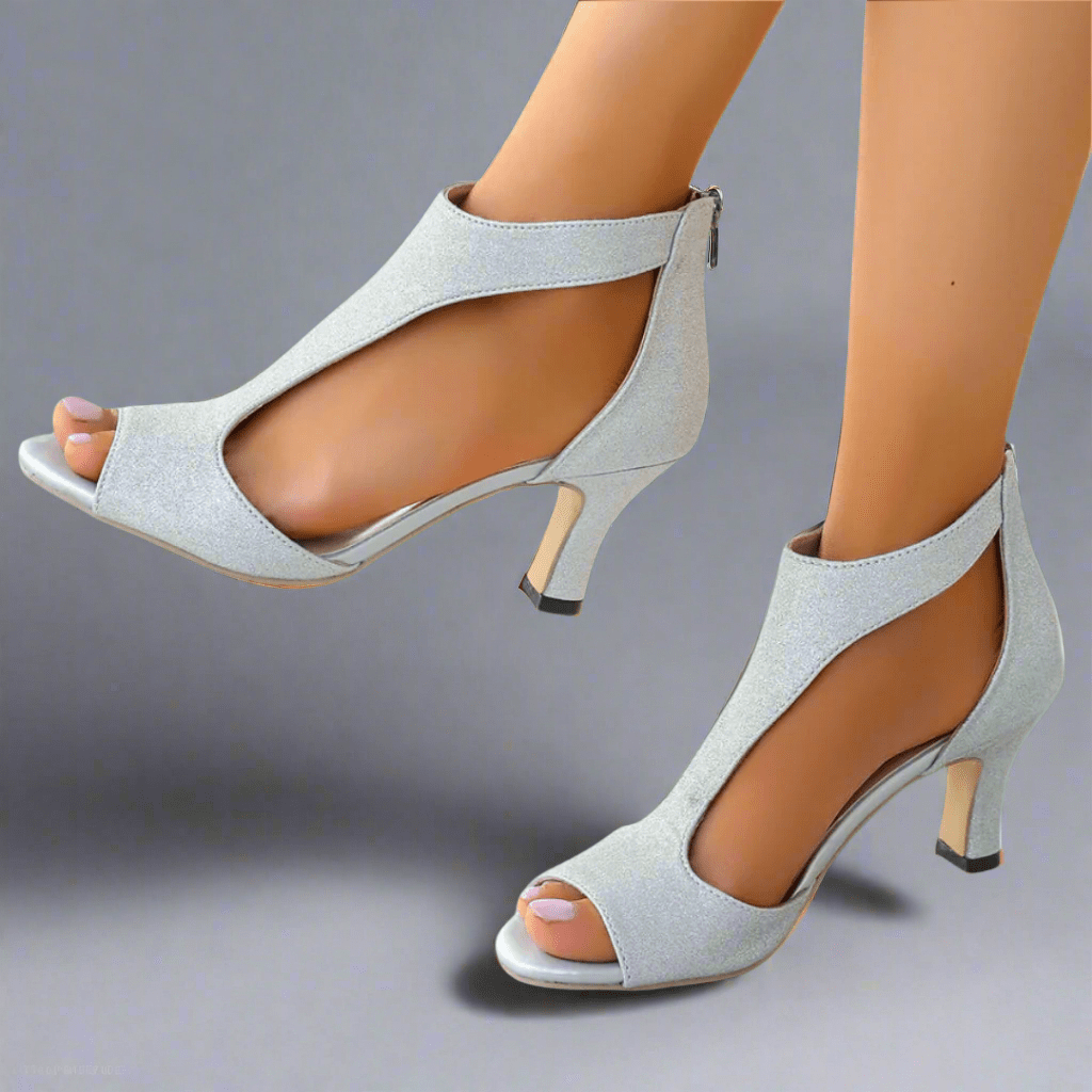 Clara – Women Open Toe Heeled Shoes - Image 1