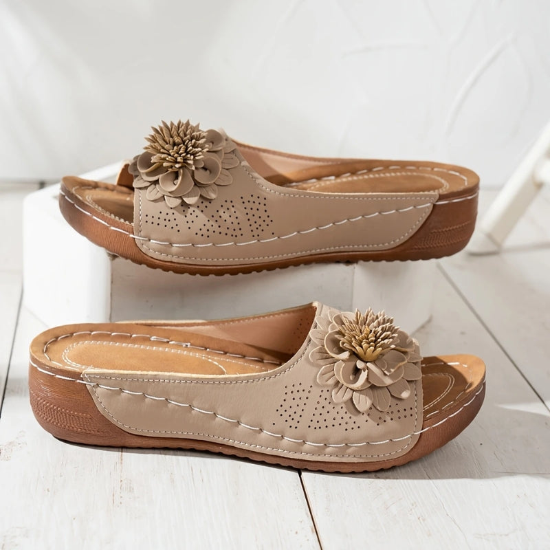 Layla – Floral Slip-On Sandals - Image 5