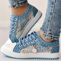 Lola – Women Casual Lace-Up Sneakers - Image 1