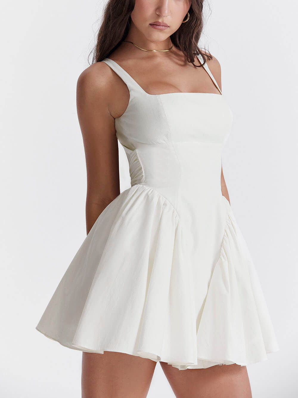 Eleanor – Women Flared Mini Dress - Image 2