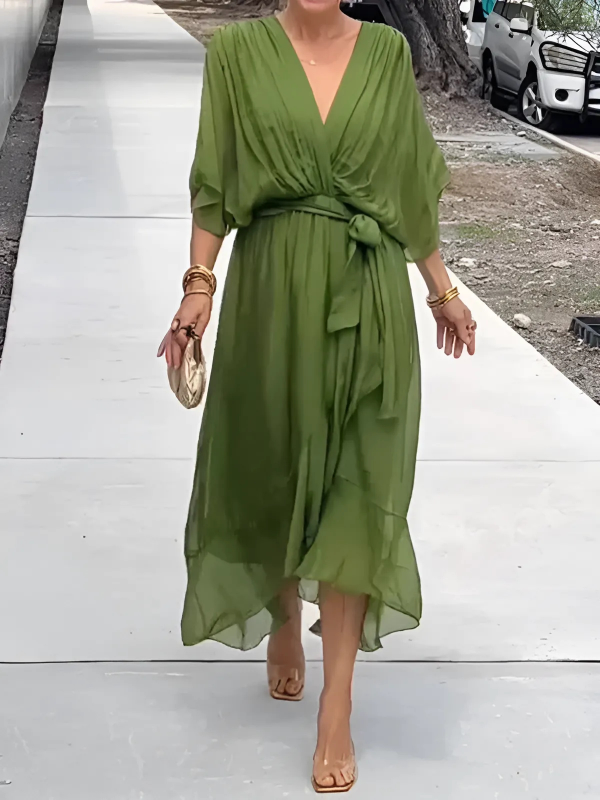 Vanessa – Women Elegant Wrap Dress - Image 2