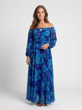 Alina – Elegantes schulterfreies Maxikleid für Damen - Image 1