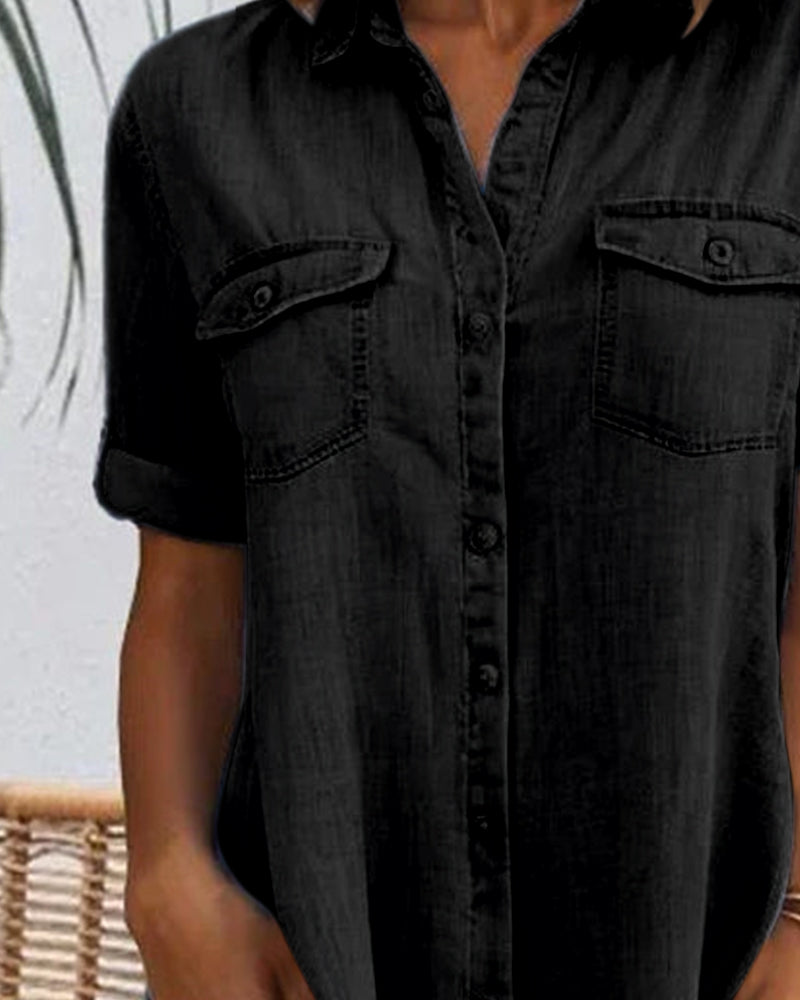 Nicole – Women Denim Button-Up Dress - Image 6