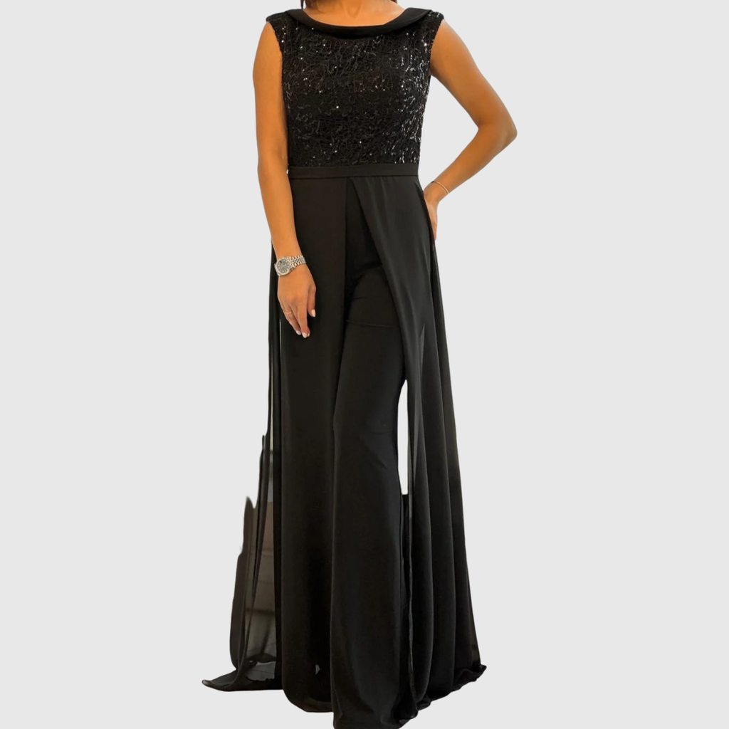 Yvonne – Elegant Sleeveless Jumpsuit - Image 2