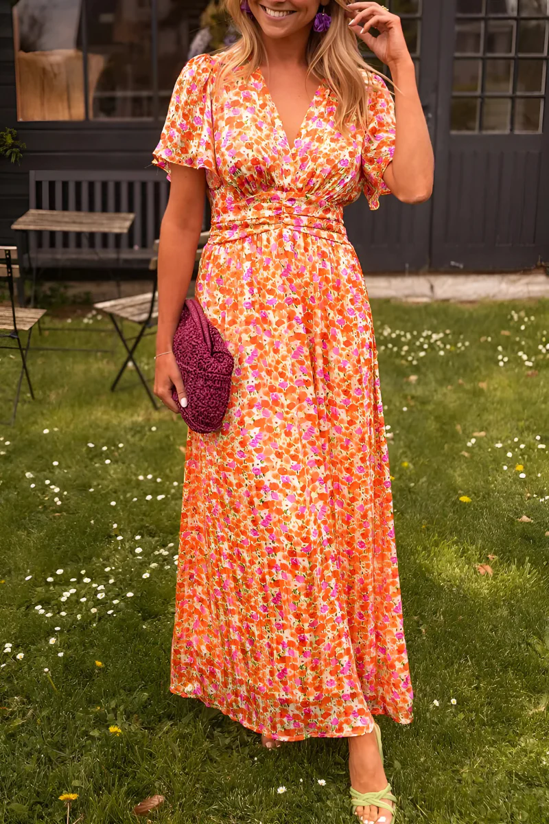 Anja – Defined Waist & Flowy Summer Cut Dress - Image 1