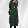 Antonia – Women Floral Crewneck Casual Dress - Image 1