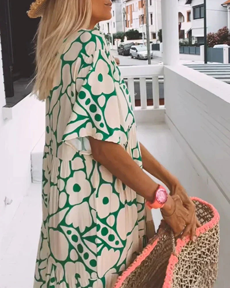 Karin – Women Floral Print Maxi Dress - Image 5