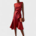 Maya – Women Elegant Wrap Midi Dress - Image 1