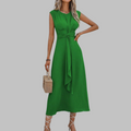 Lena – Women Sleeveless Round Neck Dress - Image 1