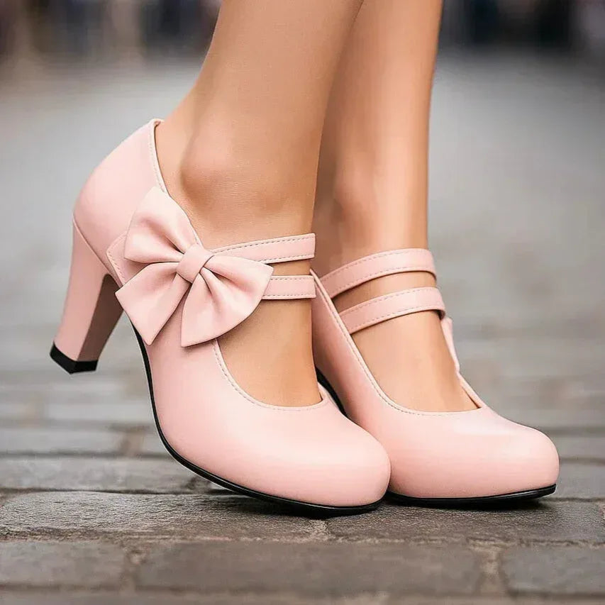 Elise – Elegant Bow Detail Heels - Image 5