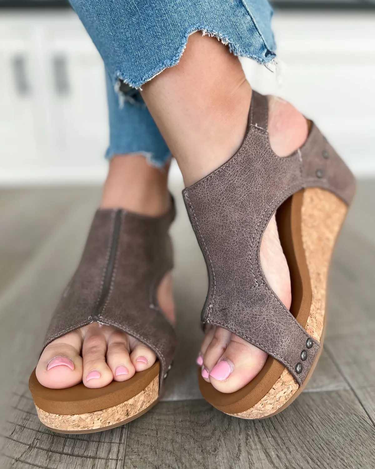Chloe – Women Casual Wedge Sandals - Image 10