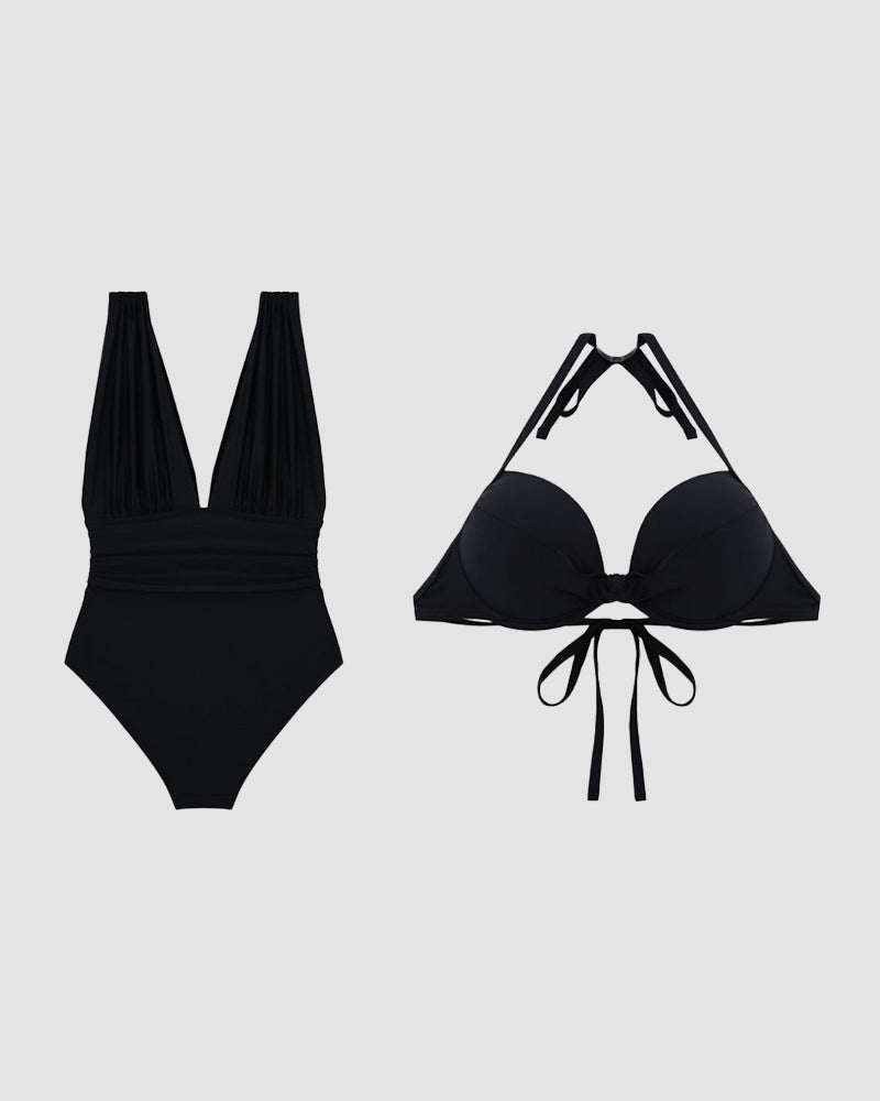 Anja – Shaping with Deep V-Neck Swimsuit - Image 5