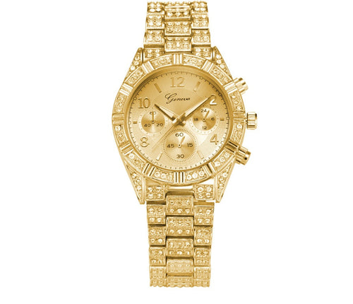 Ada – Elegant Crystal Quartz Wrist Watch - Image 1