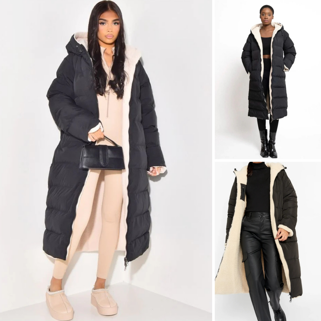 Longline Jacket Women's with Hood and Textured Finish - Image 14