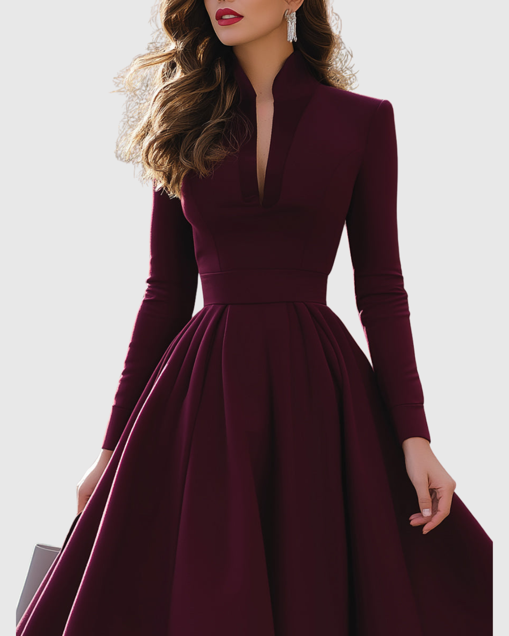 Susanne – Elegant V-Neck Dress - Image 2