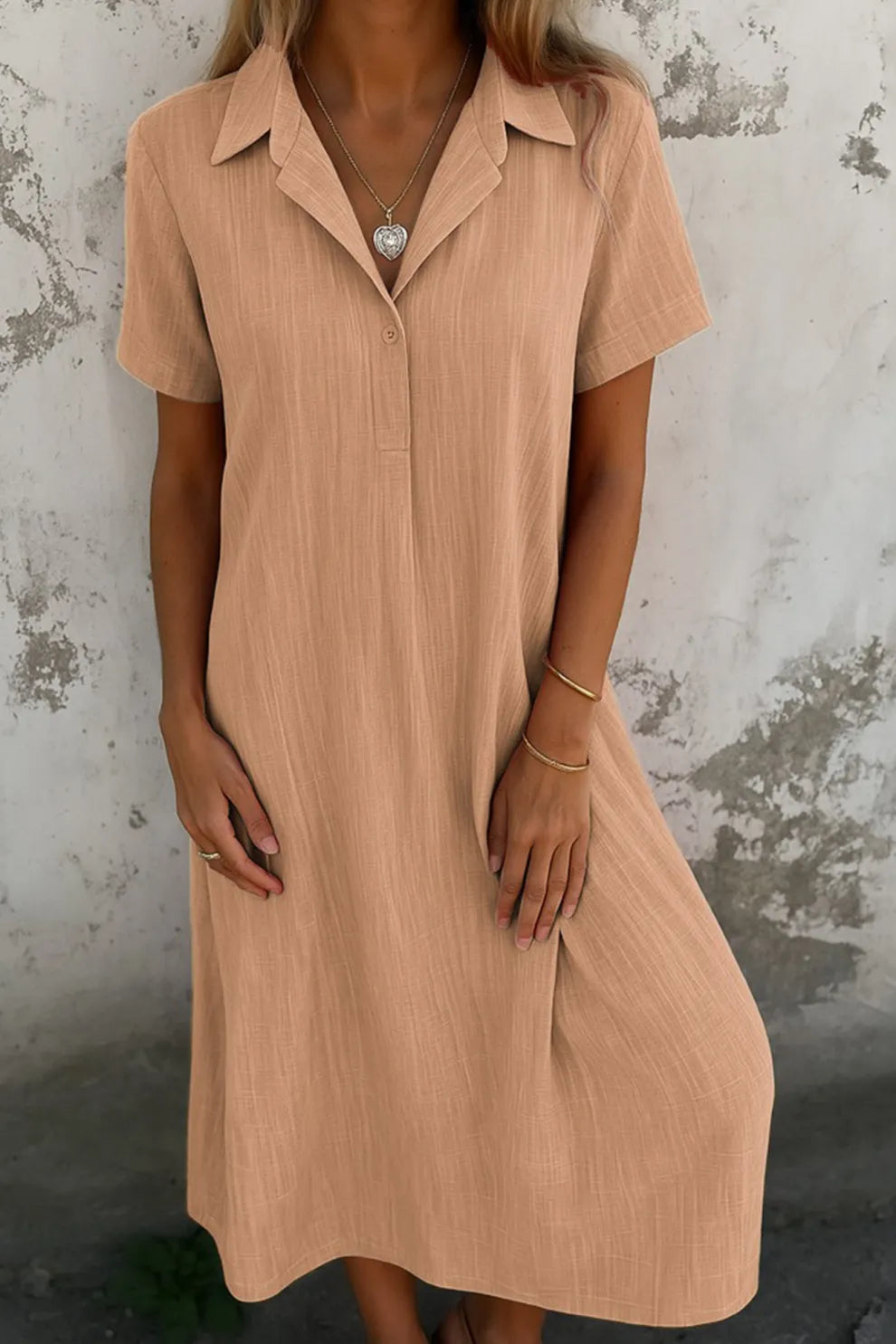 Doreen – Casual V-Neck Summer Dress - Image 2