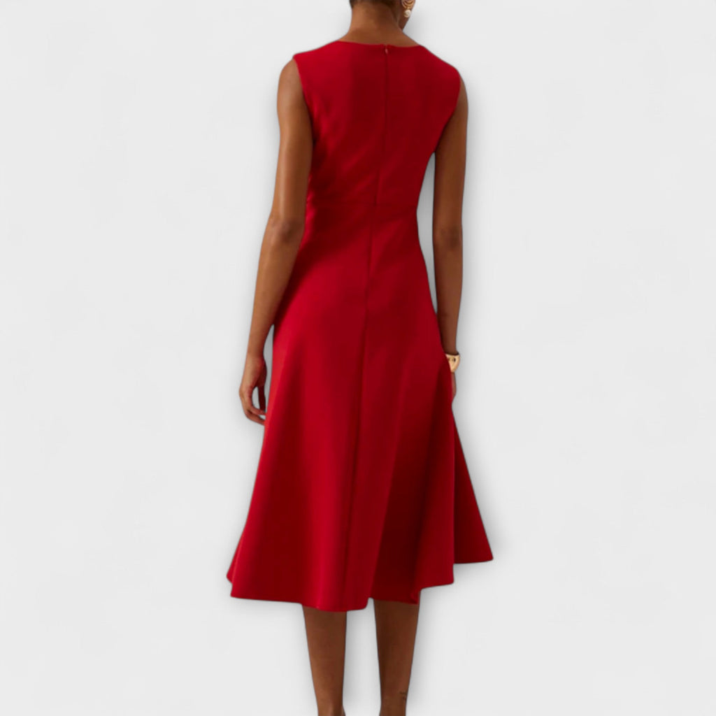 Maya – Women Elegant Wrap Midi Dress - Image 13