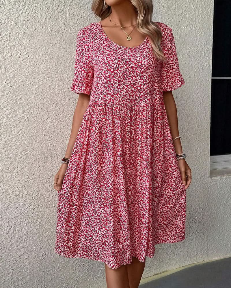 Lily – Women Floral Print Summer Dress - Image 5