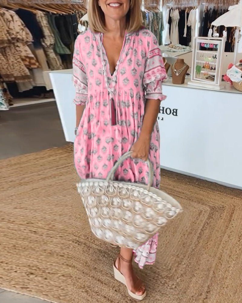 Sophia – Women Floral Print Maxi Dress - Image 22