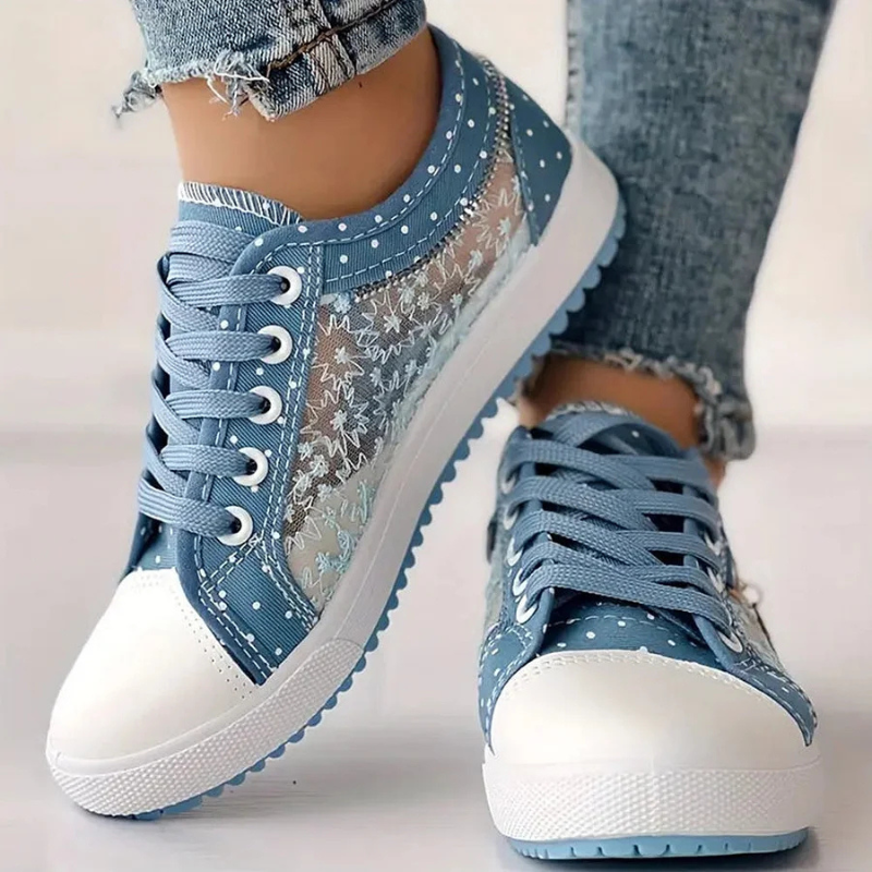 Lola – Women Casual Lace-Up Sneakers - Image 2