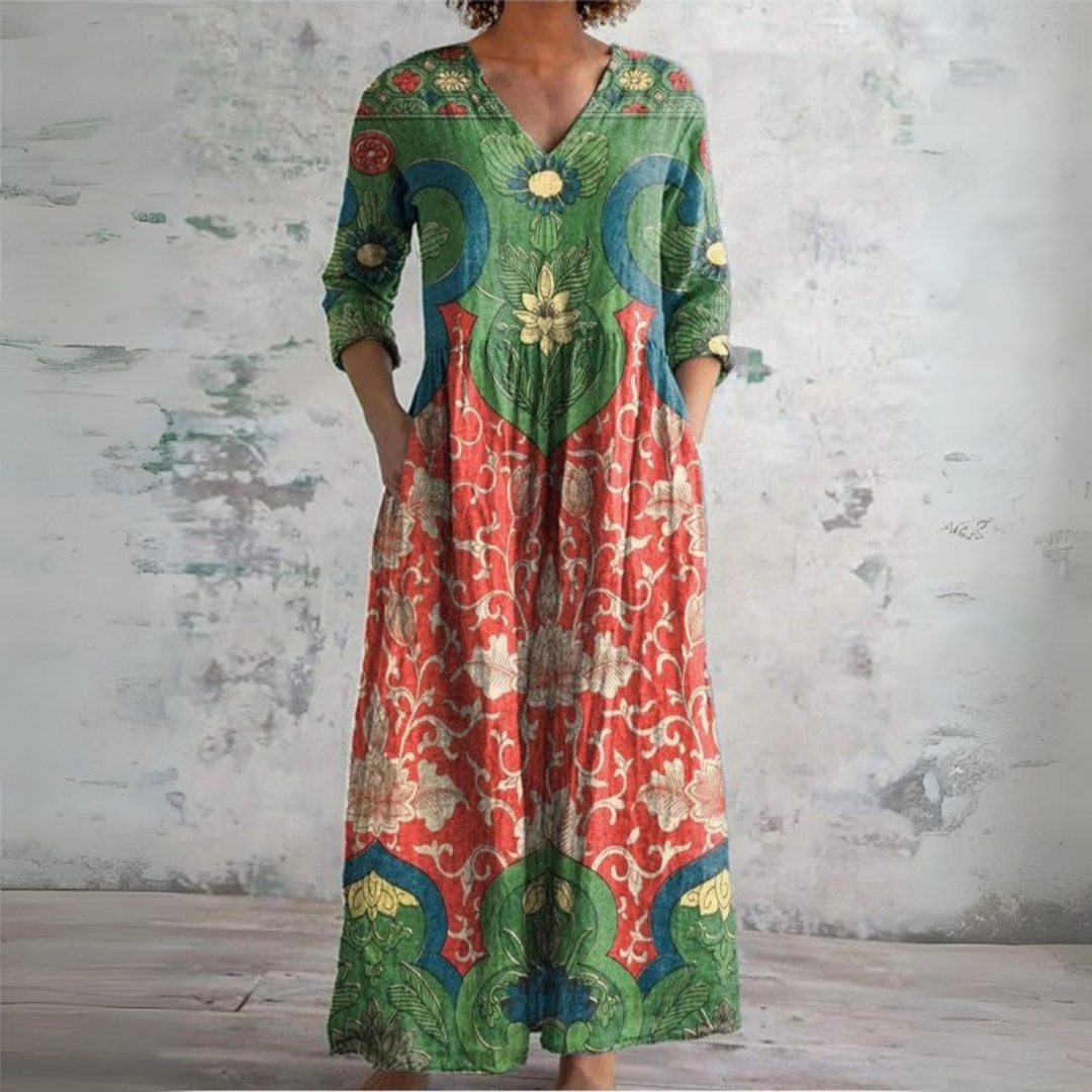 Doreen – Vintage Floral Dress - Image 1