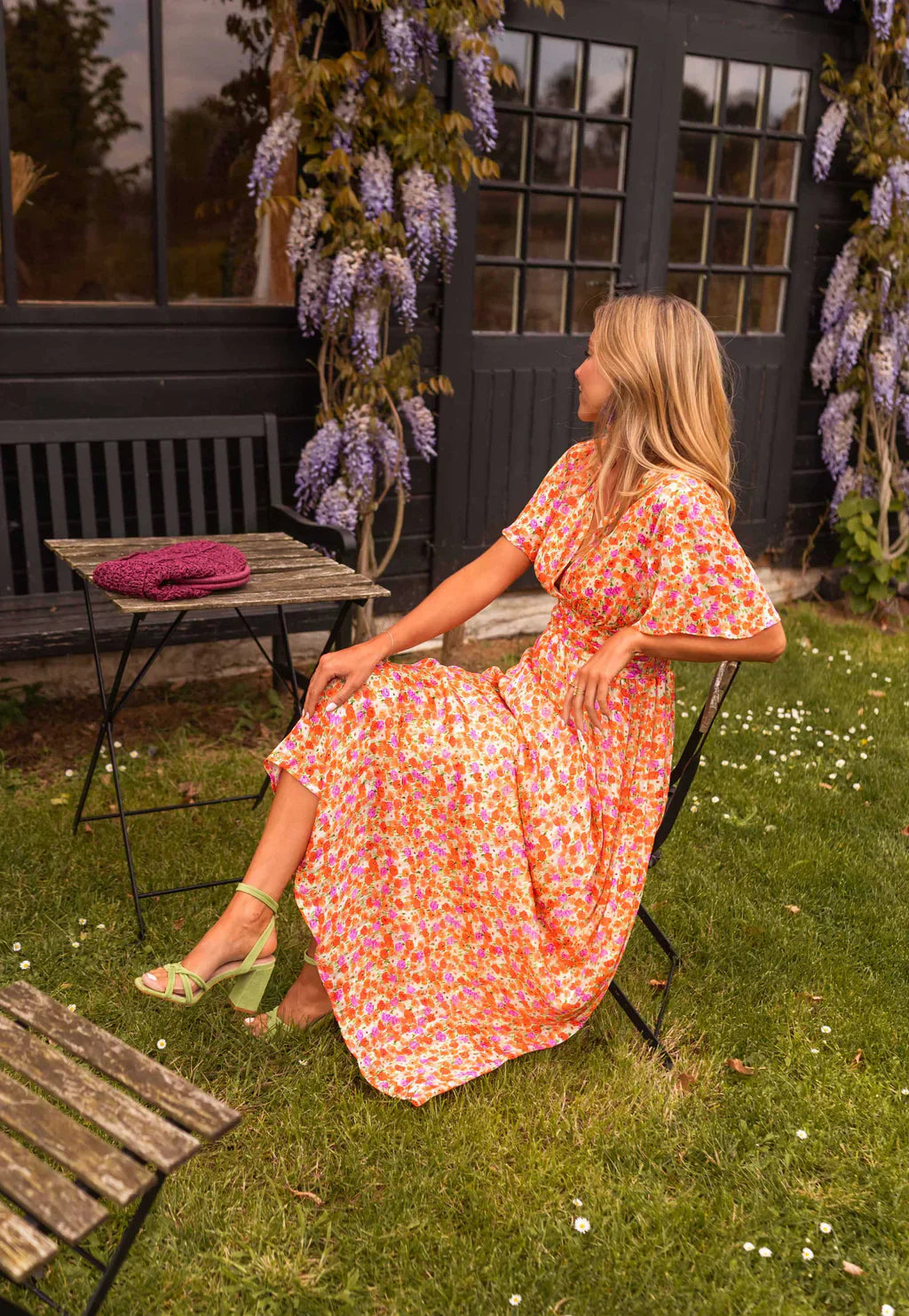 Anja – Defined Waist & Flowy Summer Cut Dress - Image 3