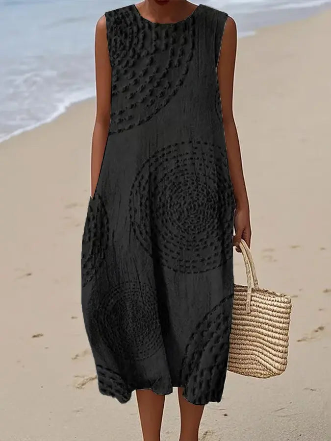 Sienna –  Sleeveless Round-neck Dress - Image 2
