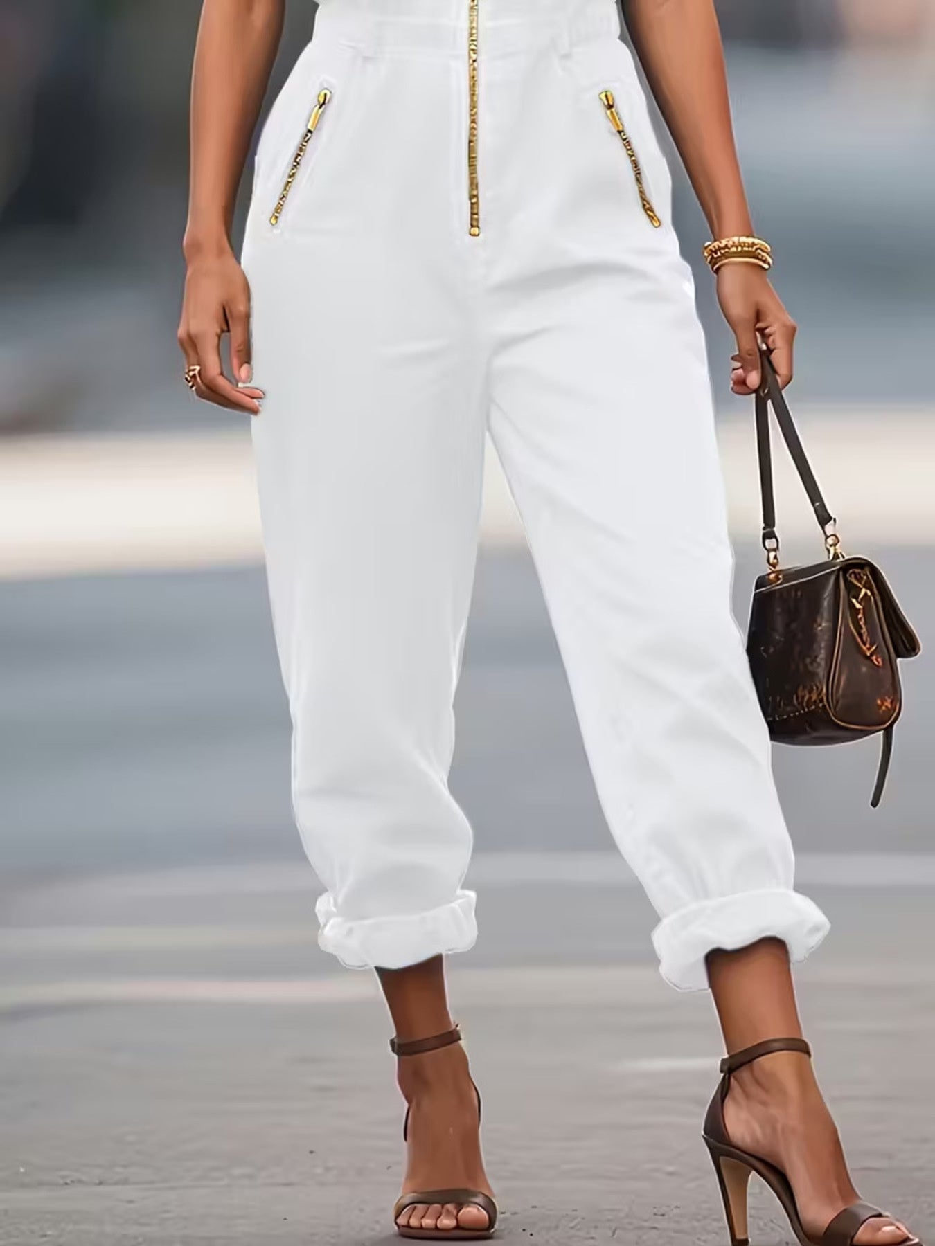 Christa – Sleeveless Zip-Up Jumpsuit - Image 11