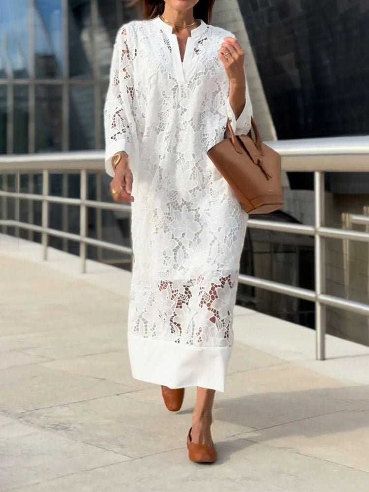 Zoey – Women Lace Maxi Dress - Image 3