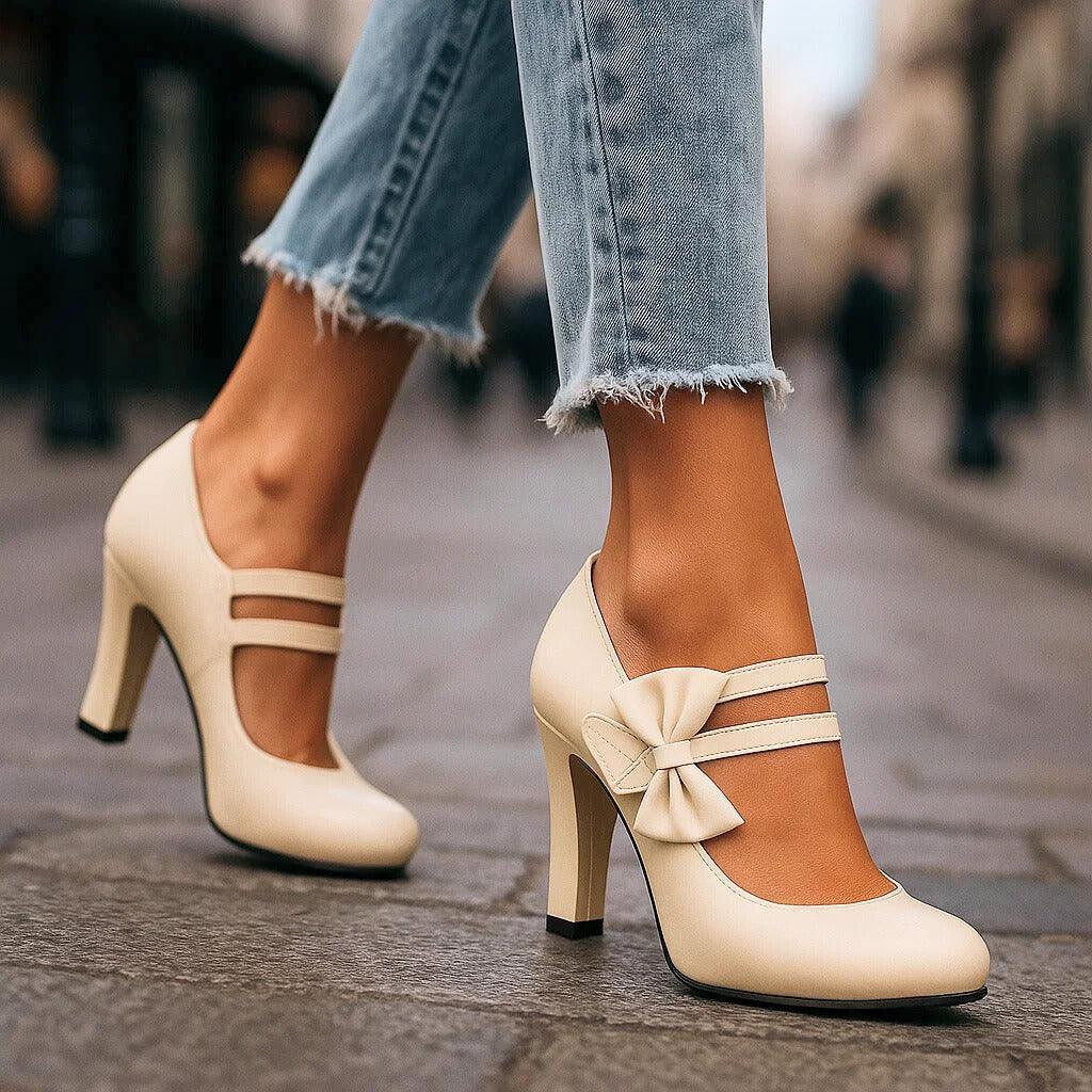 Elise – Elegant Bow Detail Heels - Image 2