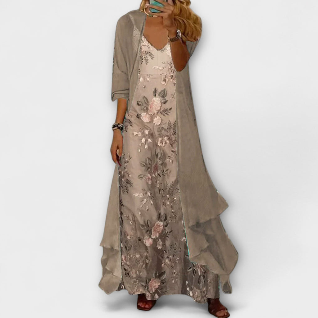 Cornelia – Women Floral Print Maxi Dress - Image 1