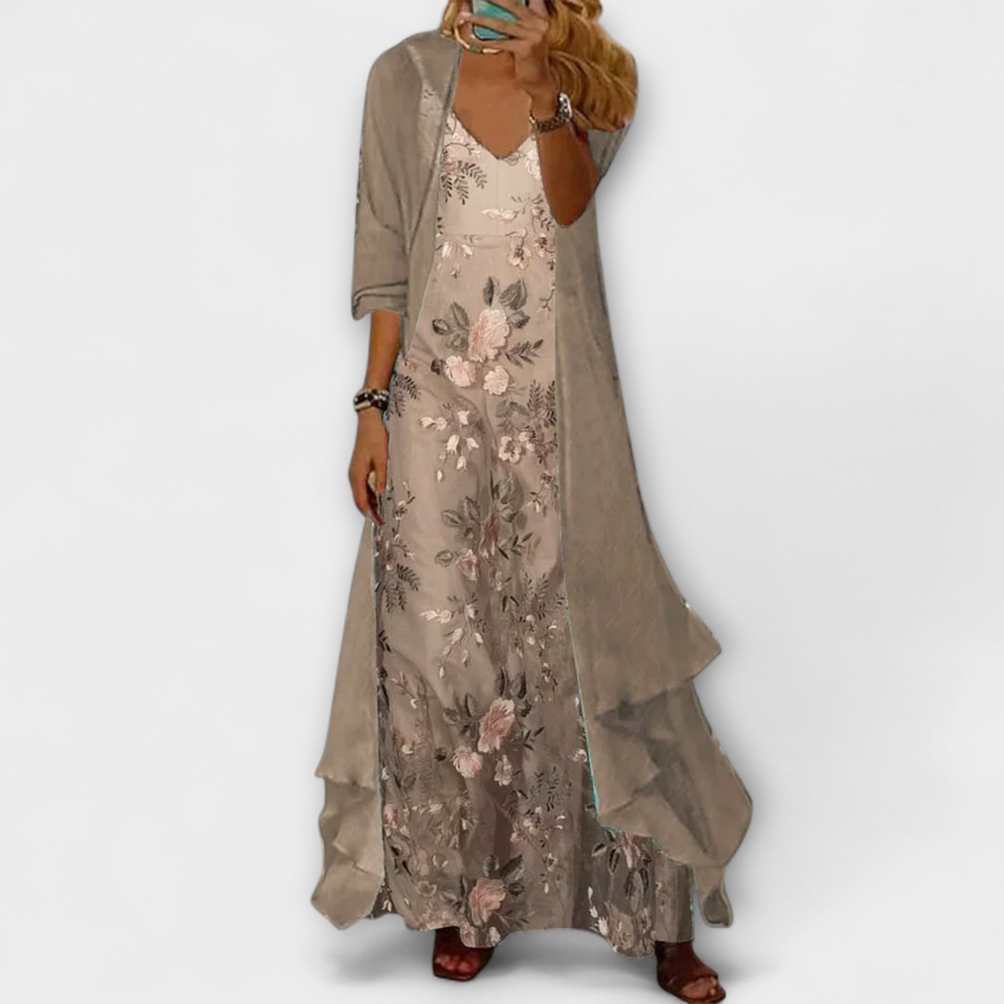 Cornelia – Women Floral Print Maxi Dress - Image 1