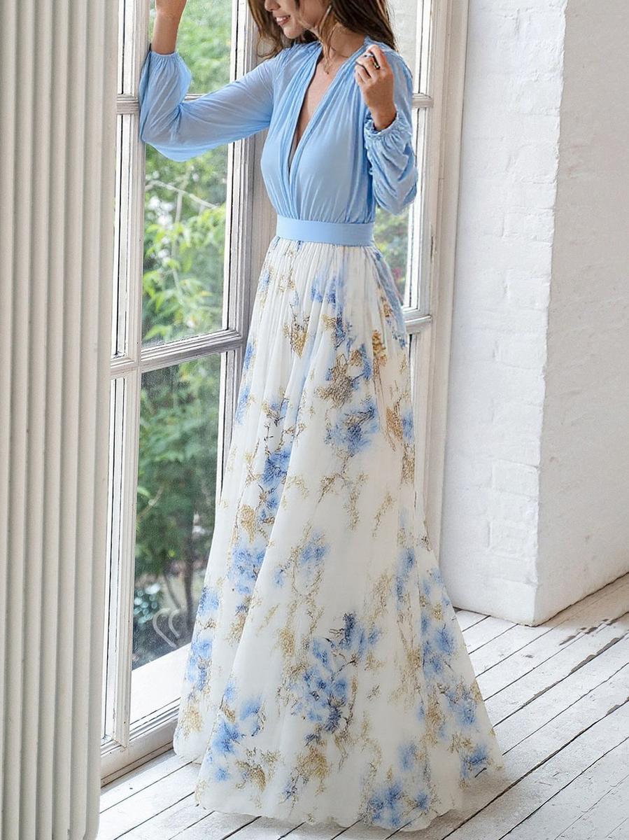 Yvonne – Floral Long-Sleeve Dress - Image 2